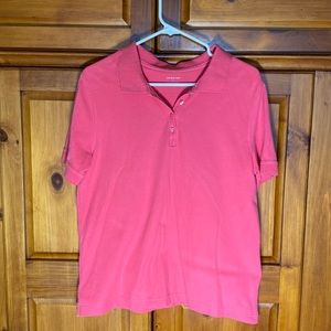 Womens Croft & Barrow Pink Short Sleeve Shirt